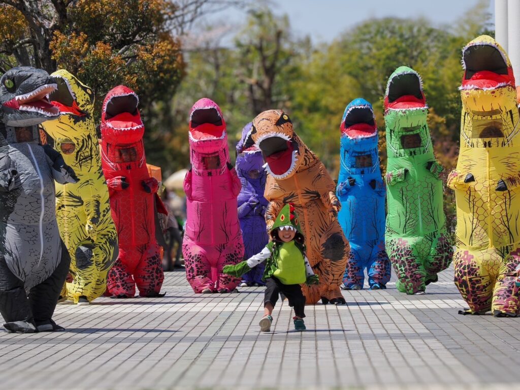 ティラノサウルスレースの様子