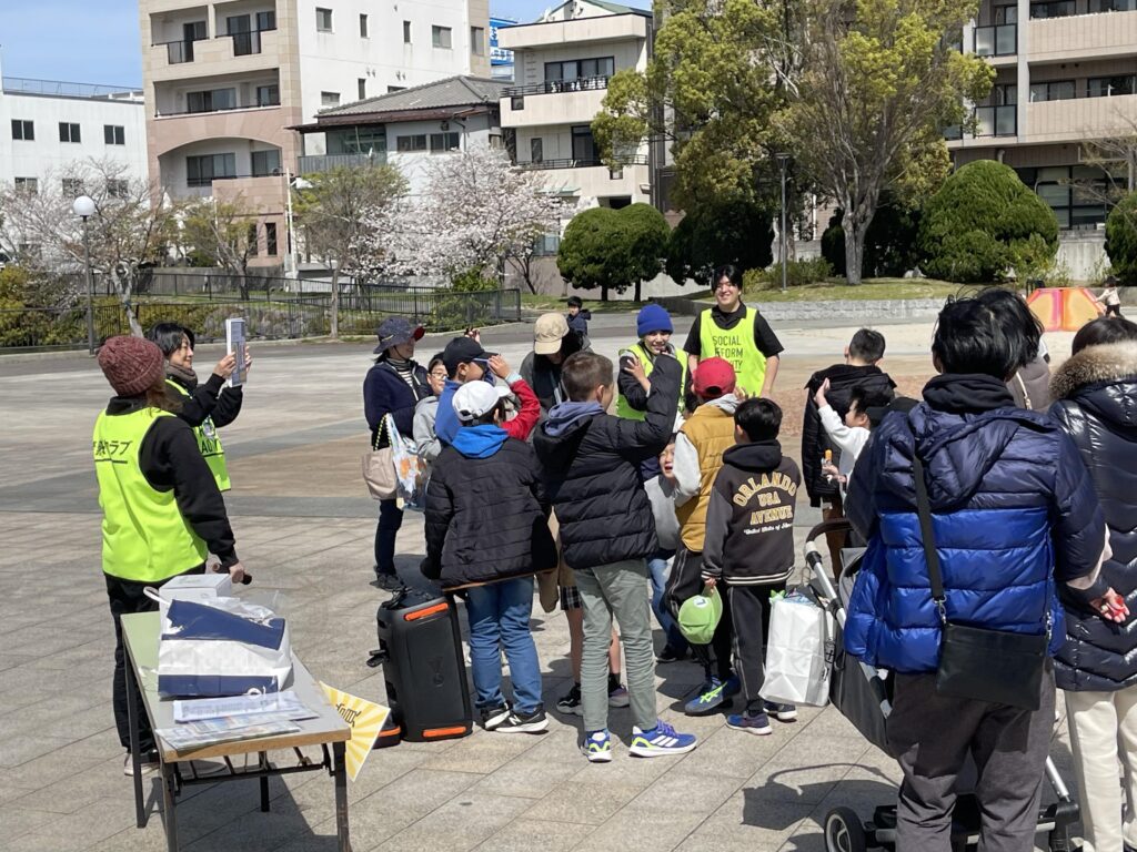 防災クイズの様子