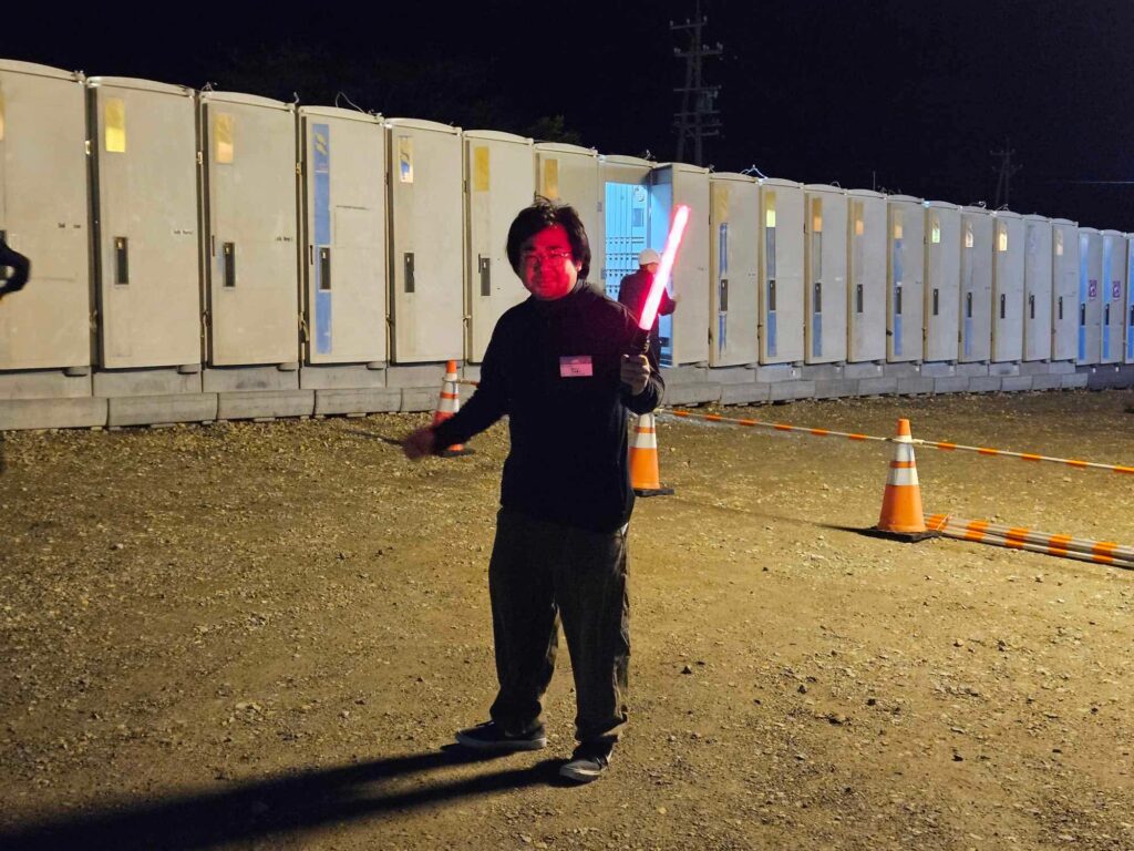 トイレ誘導中の様子