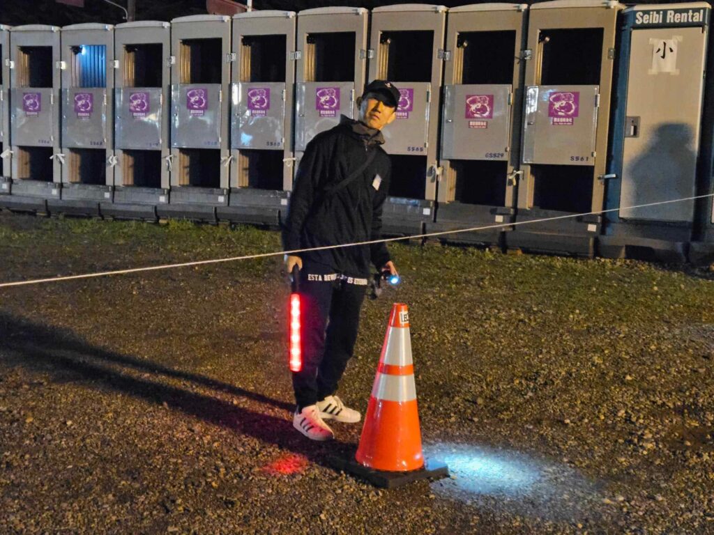 トイレ誘導中の様子