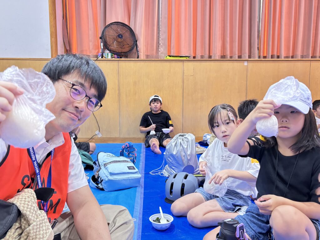 ポリ袋調理のおにぎり