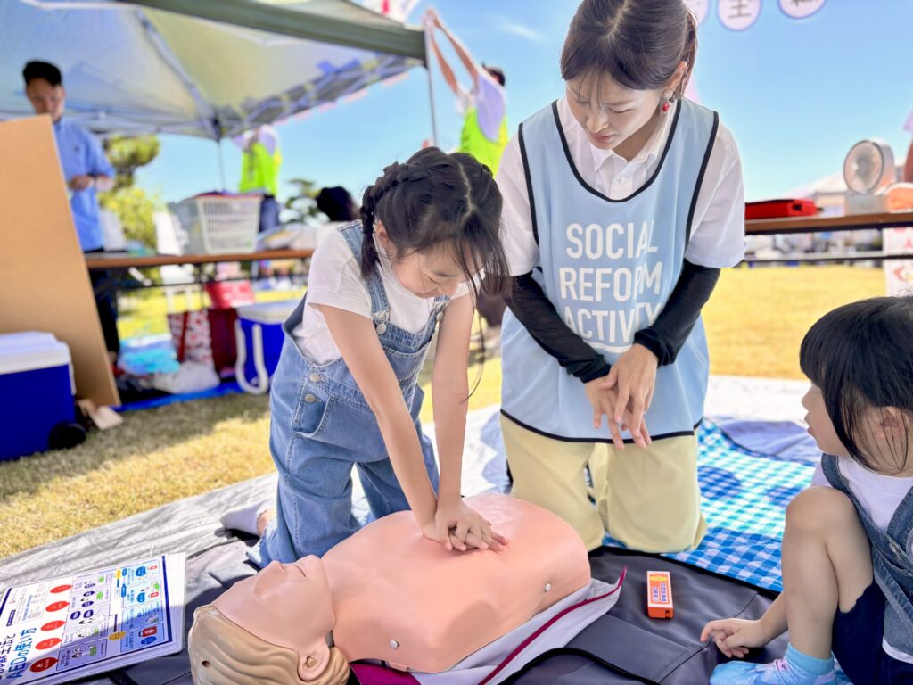 お子さんへの救命講習