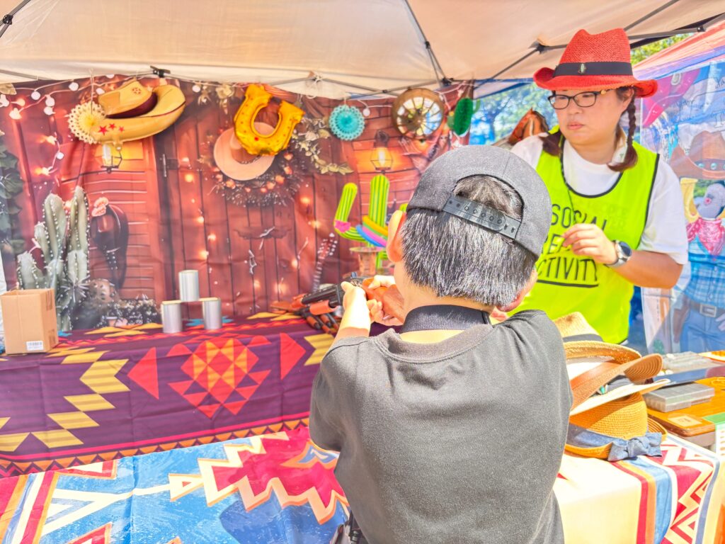 縁日ブースの様子