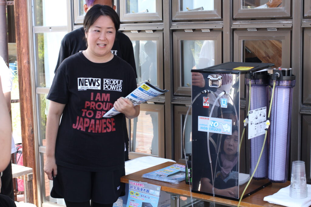 浄水器講習の様子