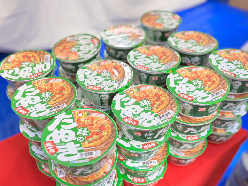 参加賞のインスタント食品