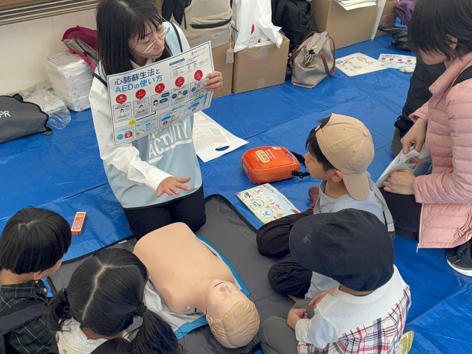 救命講習の様子