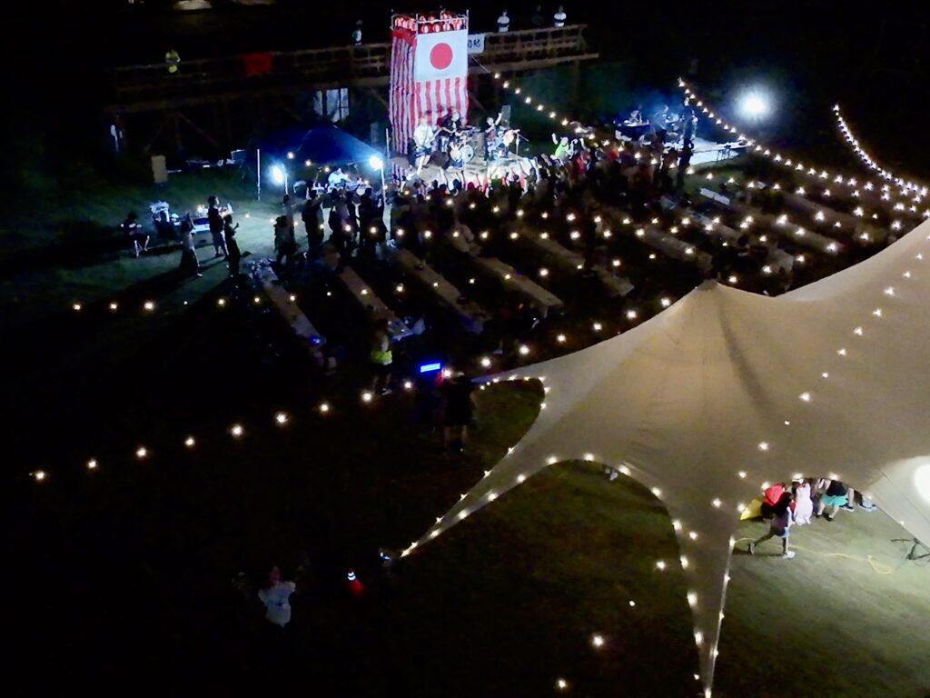 夏祭りライトアップ