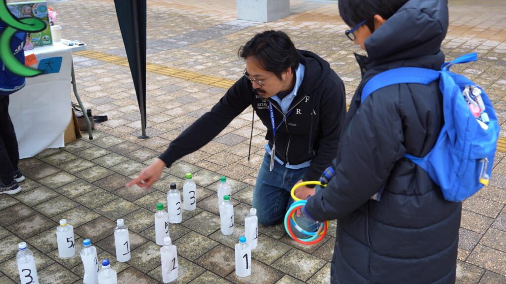 輪投げブースの様子