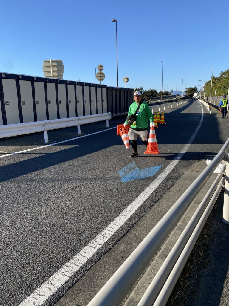 交通整理の様子