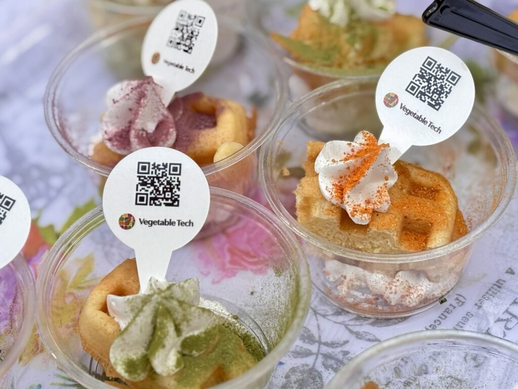 提供した米粉ワッフル