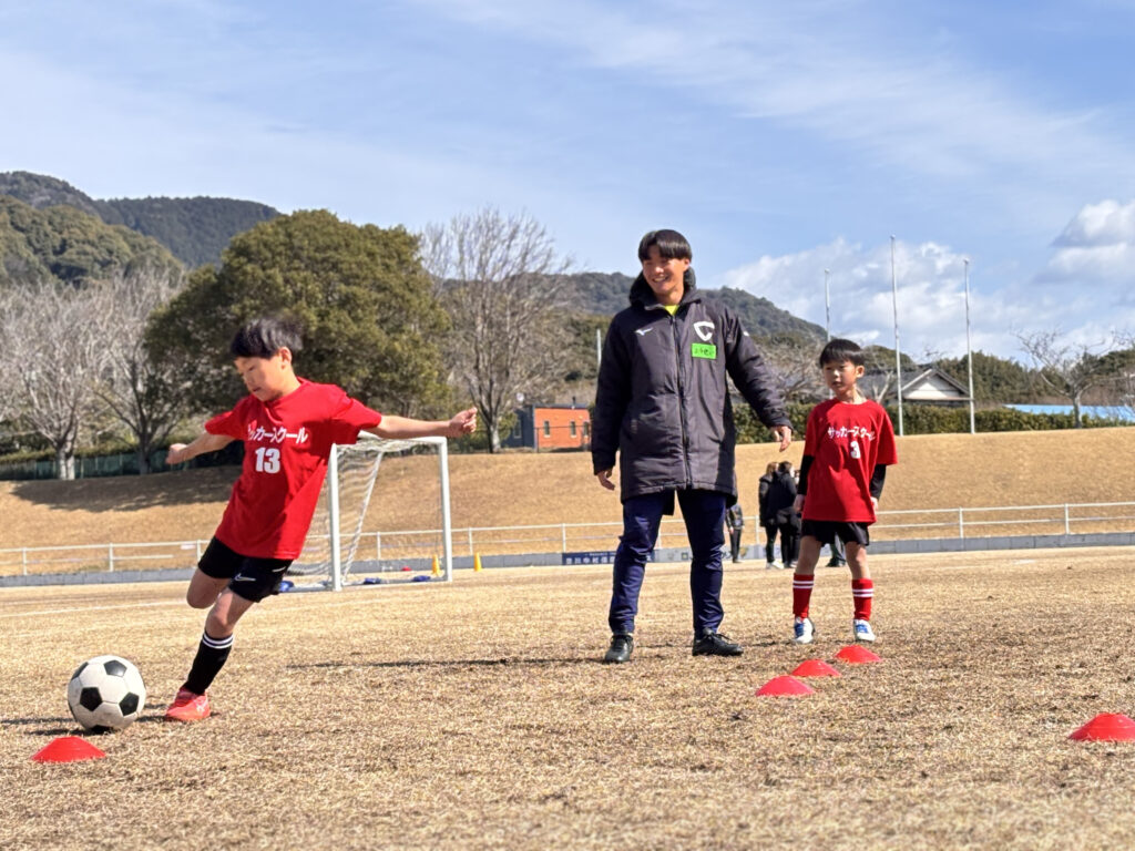 サッカー教室の様子
