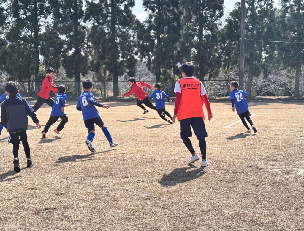 サッカー教室の様子