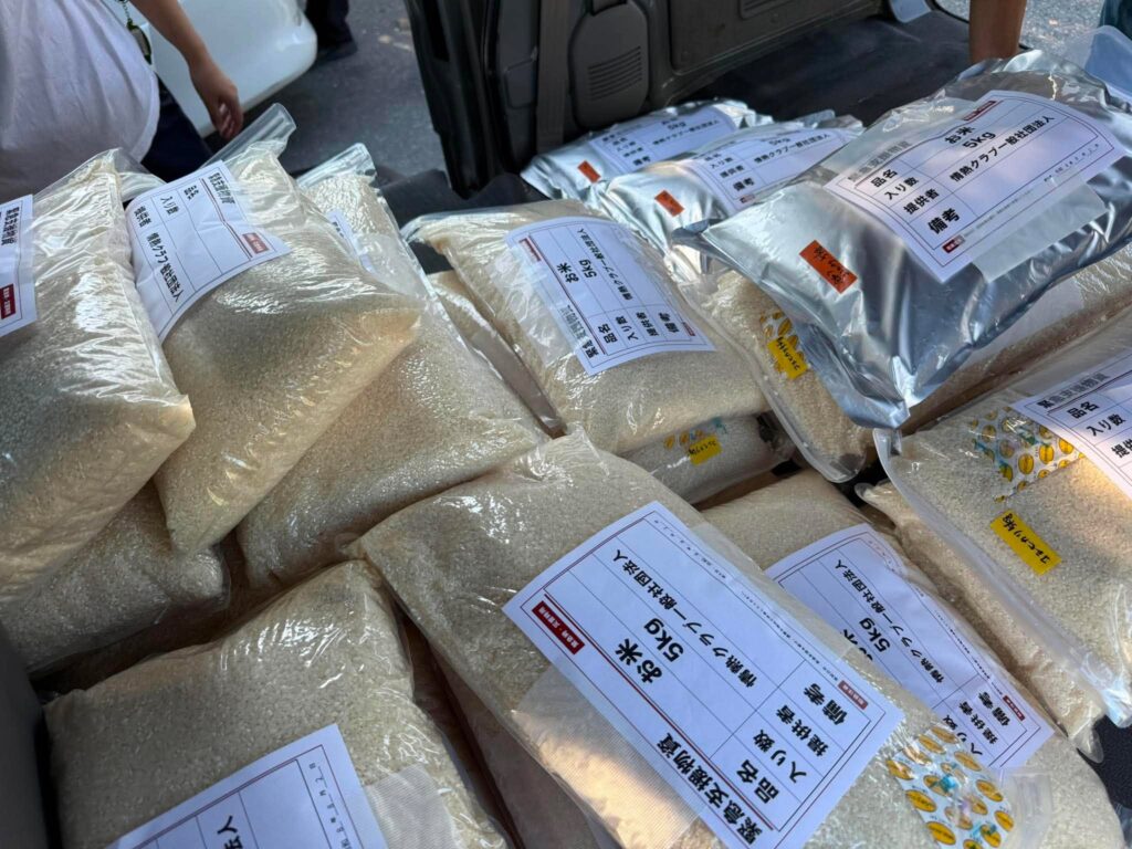 支援物資(お米)