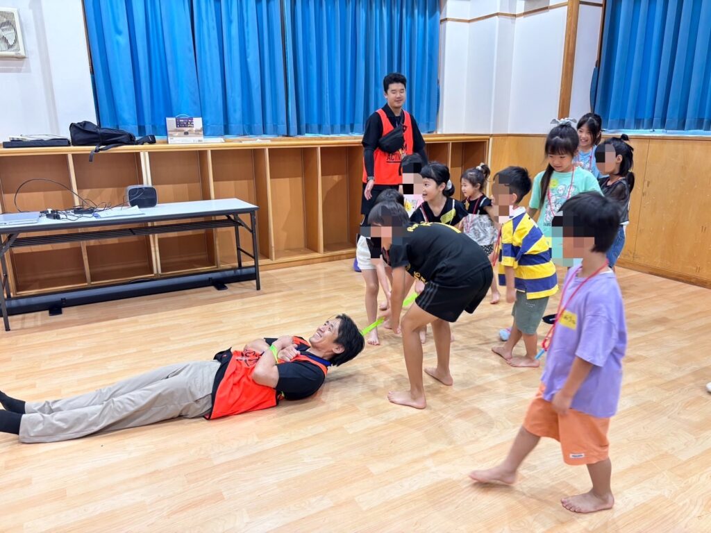 搬送体験の様子